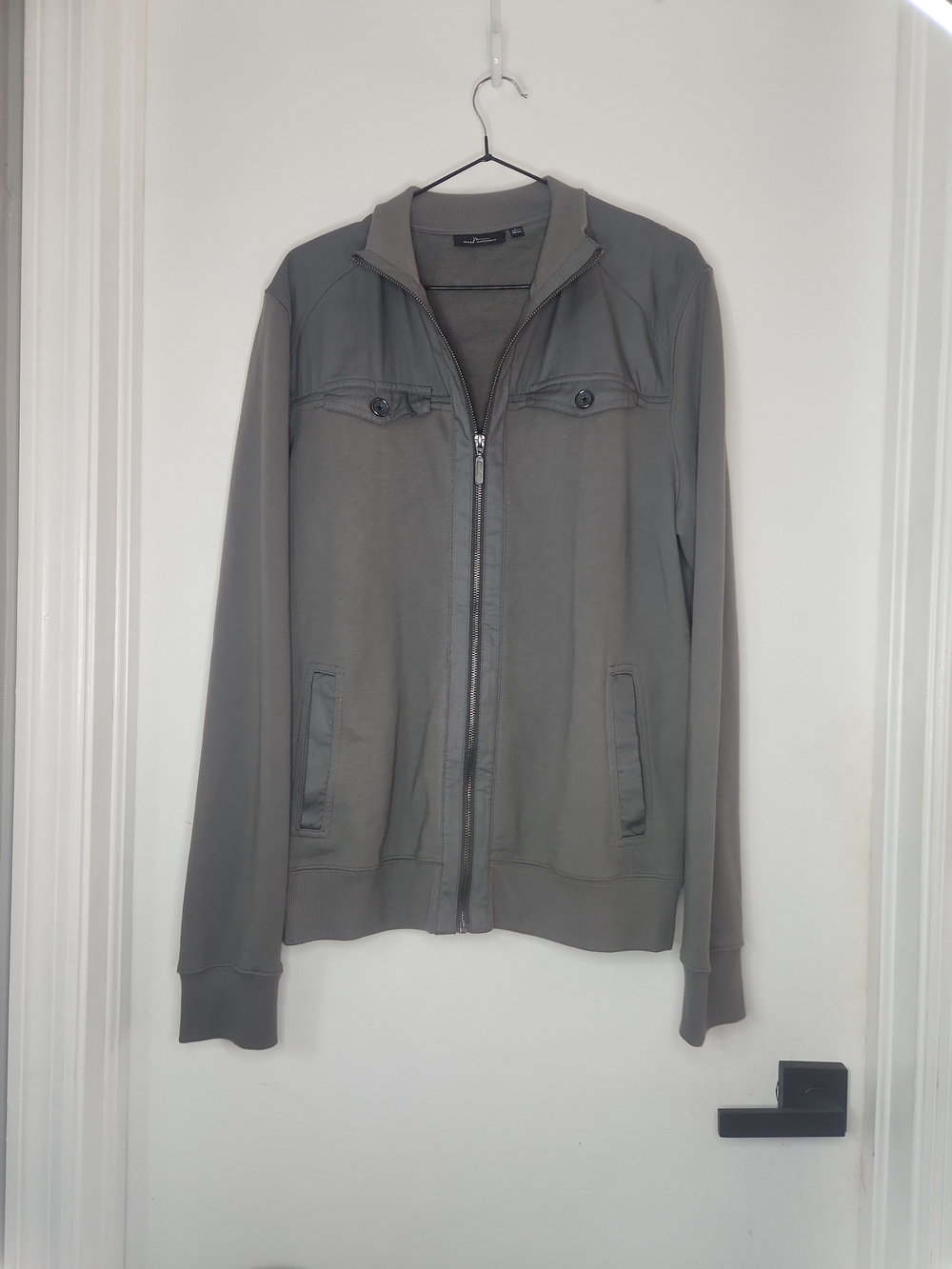 Marc Anthony Men's Gray Full-Zip Sweater Jacket